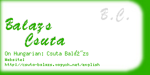 balazs csuta business card